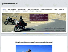 Tablet Screenshot of gs-motorradreisen.de